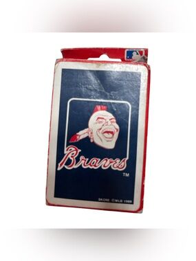 MLB Atlanta Braves 1989 Collectible Rare Playing Card Set
